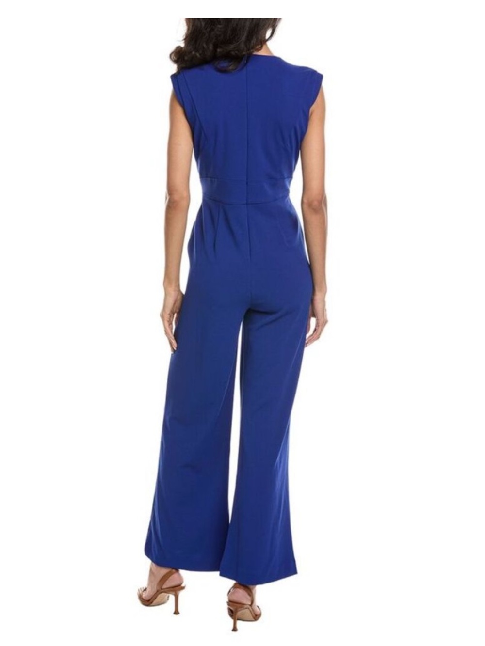 Tahari Cobalt Blue Jumpsuit with Pockets - Picture 2 of 10